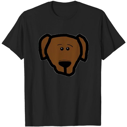 Discover chocolate lab cartoon head 1 - Chocolate Lab - T-Shirt