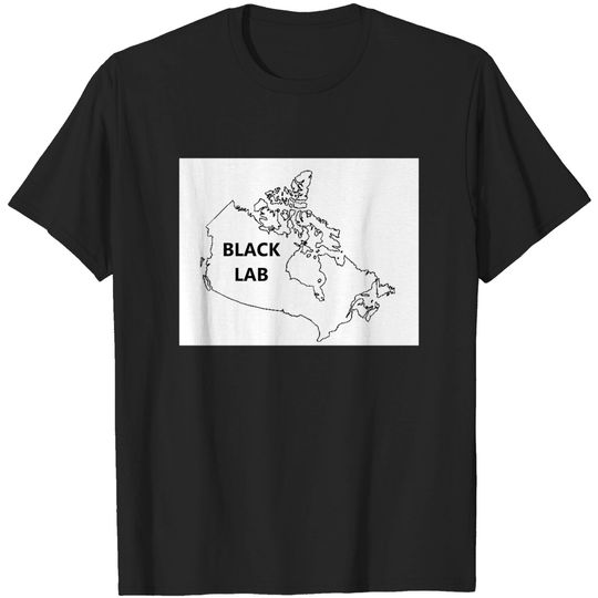 Discover LR black origin outline - Black Lab - T-Shirt