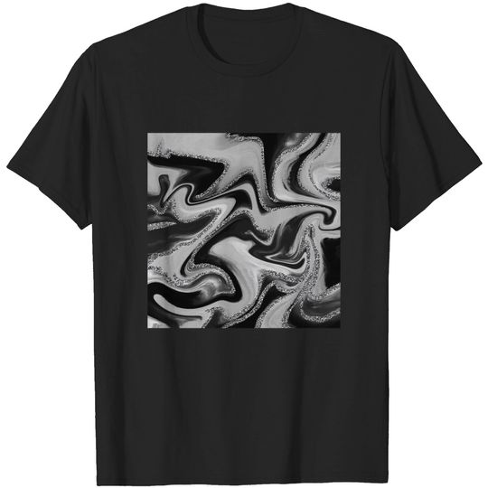 Discover Monochromatic Abstract Swirl - Abstract Face Mask - T-Shirt