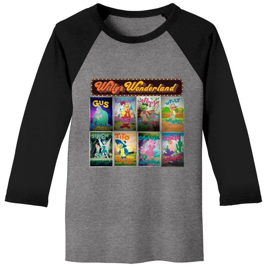 Discover Willy's Wonderland Characters - Willys Wonderland - Baseball Tees