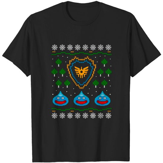 Discover Slime Ugly Christmas Sweater - Dragon Quest Slime - T-Shirt