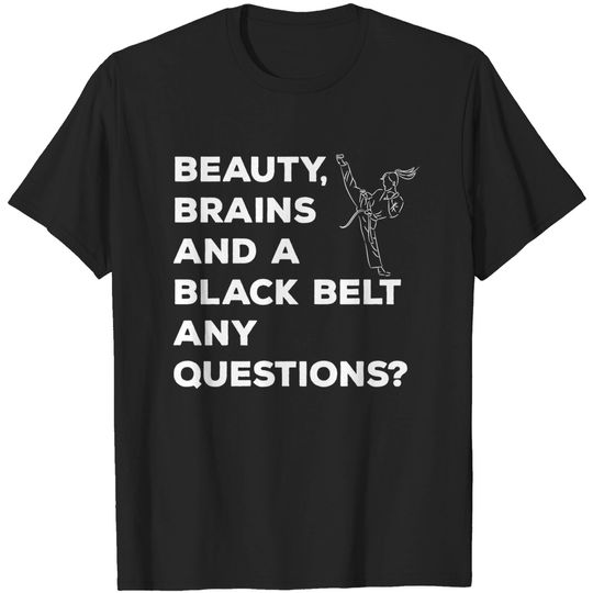 Discover Beauty Brains & Black Belt - Women - T-Shirt