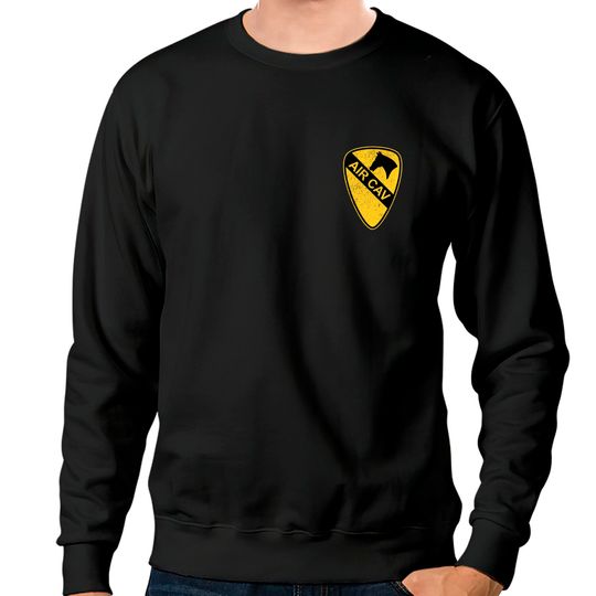 Discover Air Cav Helicopter Badge 1st Cavalry Division Emblem Gift - Air Cav Helicopter Badge - Sweatshirts