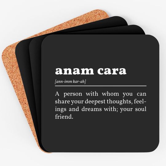 Discover Anam Cara Definition In White - Anam Cara - Coasters