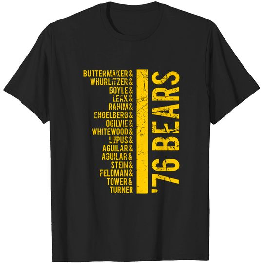 Discover '76 Bears Lineup - Bad News Bears - T-Shirt