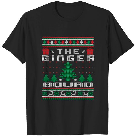 Discover Ugly Christmas Ginger Squad T-Shirt