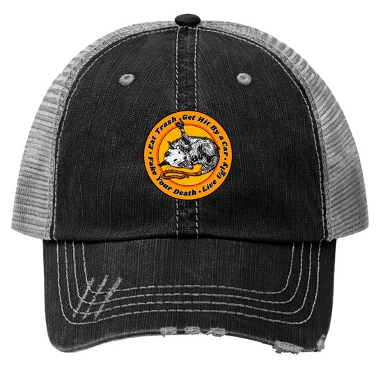 Discover Possum Lovers Sayings /// Live Ugly Tribute - Possum Lovers - Trucker Hats