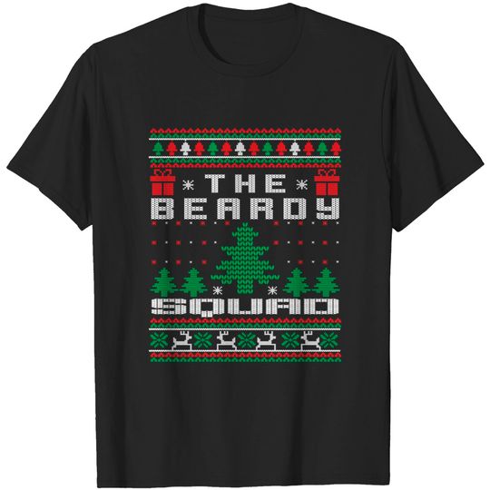 Discover Funny The Beardy Squad Christmas T-Shirt