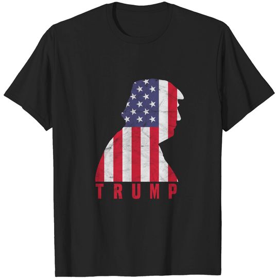 Discover TRUMP- Pro Trump American Flag - Pro Trump - T-Shirt