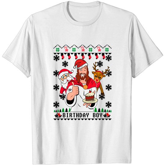 Discover Birthday Boy Ugly Christmas Sweater - Birthday Boy Christmas Sweater - T-Shirt