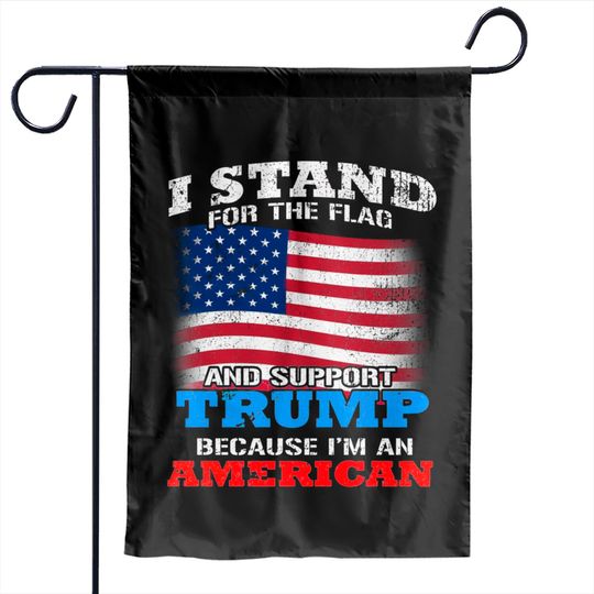 Discover Pro Trump American Flag Garden Flag