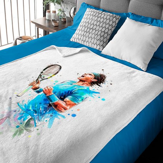 Discover Rafael Nadal Art Baby Blankets