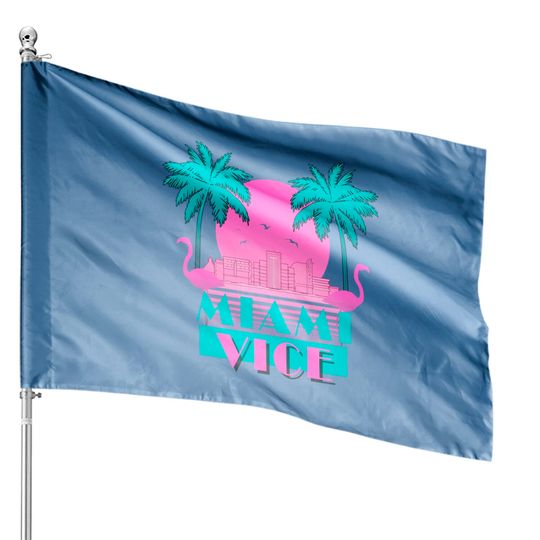 Discover Miami Vice Palm - Miami Vice - House Flags