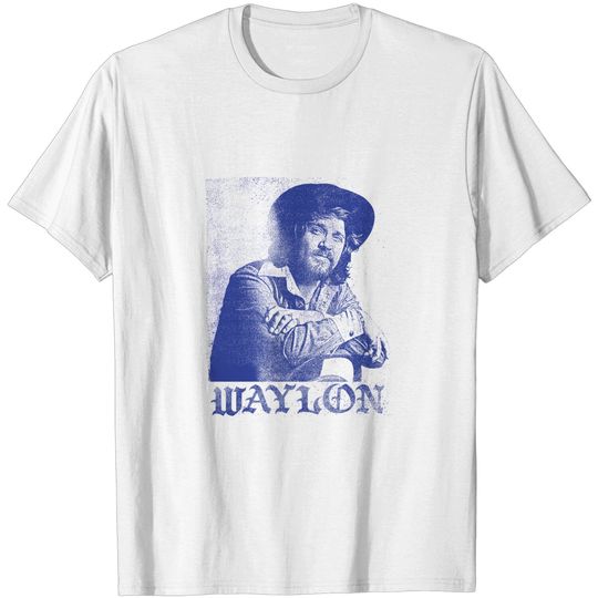 Discover Waylon Jennings / Vintage Aesthetic Faded Style Fan Design - Waylon Jennings - T-Shirt