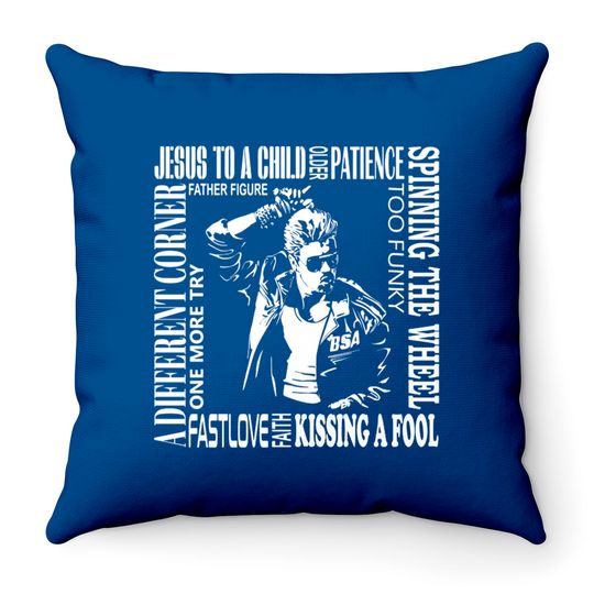 Discover George Michael Throw Pillows