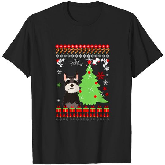 Discover Schnauzer Ugly Christmas Sweater - Schnauzer - T-Shirt