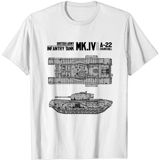 Discover MARK IV CHURCHILL - Churchill Tank - T-Shirt