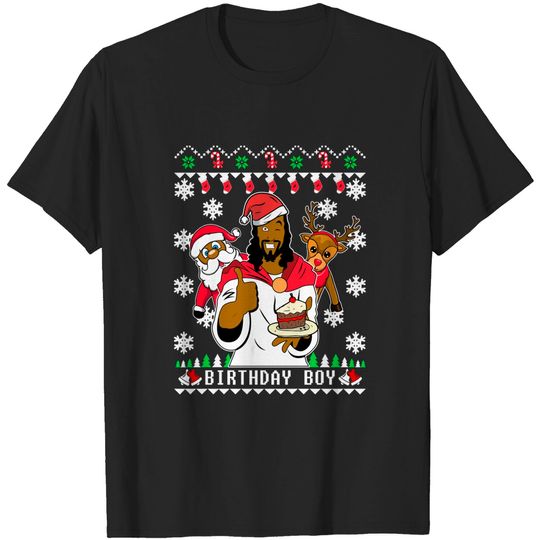 Discover Birthday Boy Ugly Christmas Sweater - Birthday Boy Christmas Sweater - T-Shirt