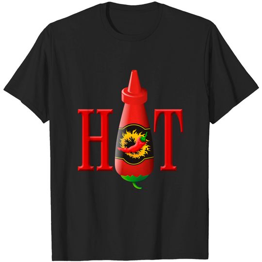 Discover Hot Sauce Bottle - Hot - T-Shirt