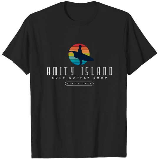 Discover Amity Island Surf Supply Shop - 1975 - Amity Island - T-Shirt