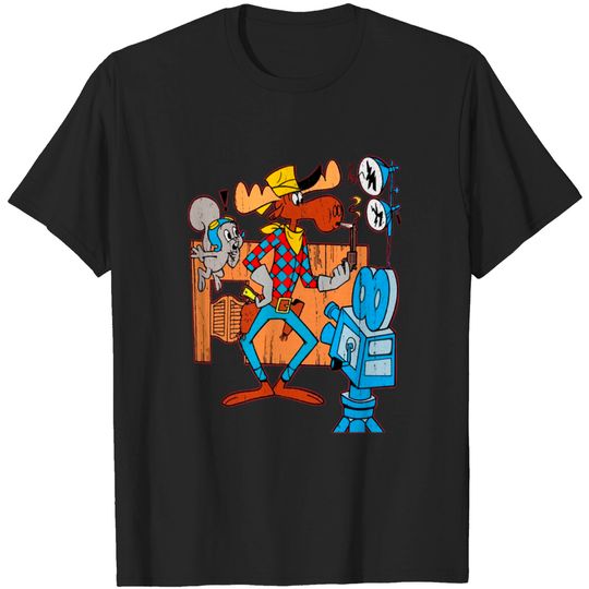 Discover Rocky bulwinkle distressed - Rocky And Bullwinkle - T-Shirt