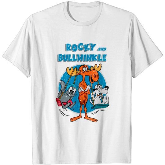 Discover Vintage Rocky and bullwinkle - Bullwinkle - T-Shirt