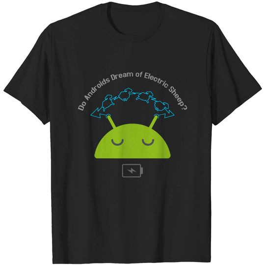 Discover androids and sheep - Android - T-Shirt