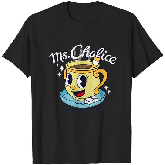Discover Ms. Chalice coffee and tea - Cuphead - T-Shirt