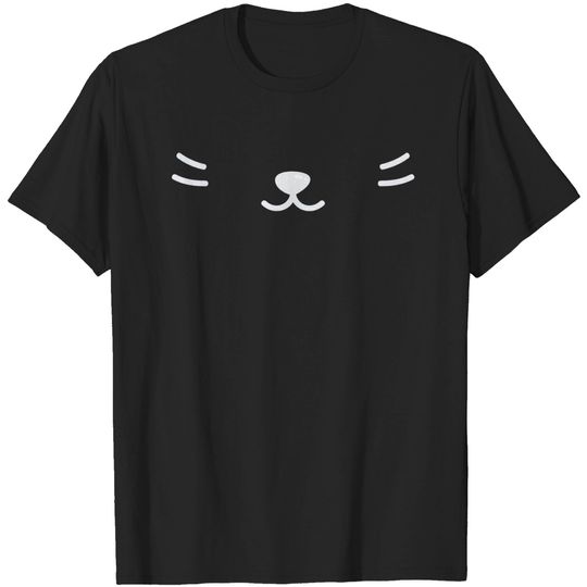 Discover Cute Cat Face Mask T-Shirt