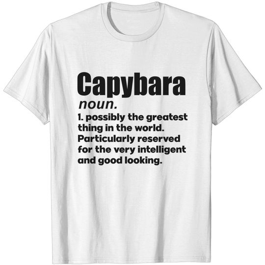 Discover Capybara pet lover gifts definition. Perfect present for mom mother dad father friend him or her - Gift - T-Shirt