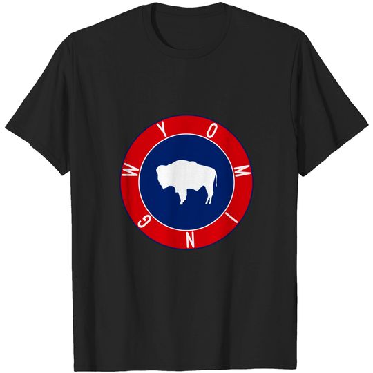 Discover Wyoming Flag Decal - Wyoming Flag - T-Shirt