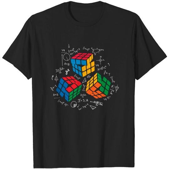 Discover Rubik's Cube Algorithm Rubik's Cube Impossible Math T-Shirts