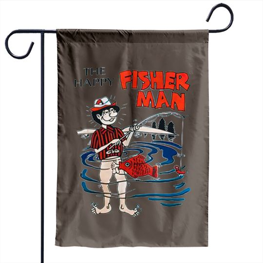 Discover The Happy Fisherman New Trending Garden Flags