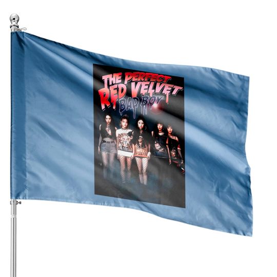Discover Red Velvet Kpop Bootleg Vintage Style House Flags