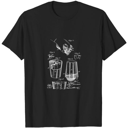 Discover liquid strainer and mixer Vintage Patent Hand Drawing - Mixer - T-Shirt