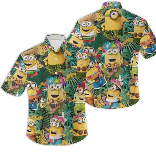 Discover 3D Minion Tropical Hawaiian Shirt