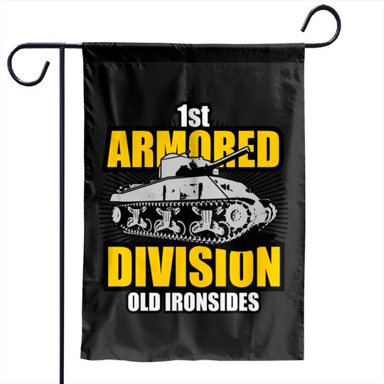 Discover 1st Armored Division - M4 Sherman Tank - Garden Flags