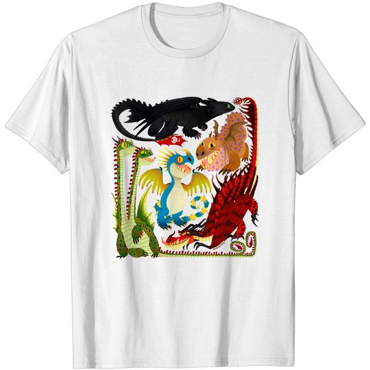 Discover HTTYD- Toothless and the Dragon Gang - How To Train Your Dragon - T-Shirt