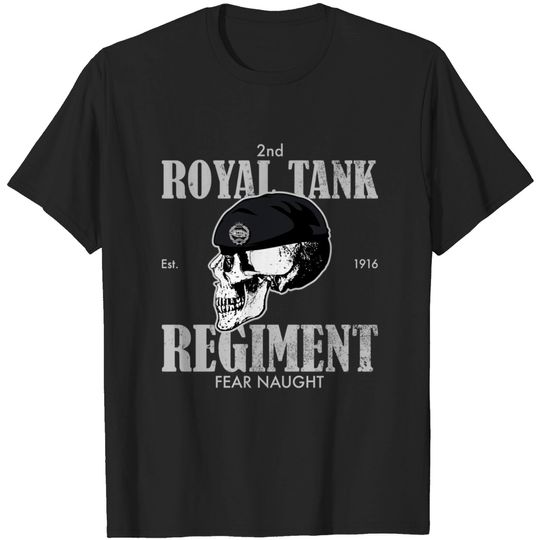 Discover 2nd Royal Tank Regiment (Distressed) - 1 Royal Tank Regiment - T-Shirt
