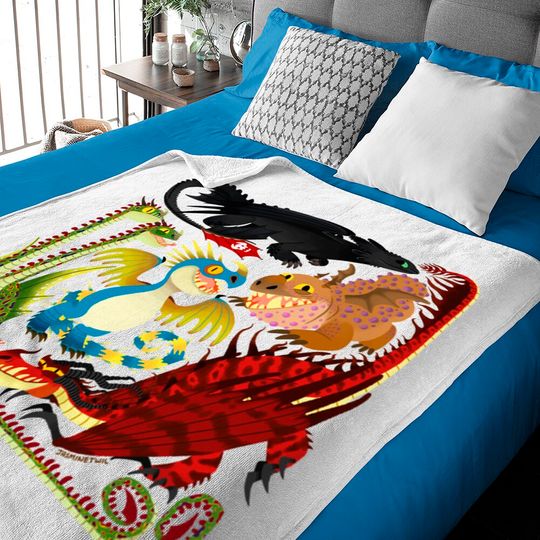 Discover HTTYD- Toothless and the Dragon Gang - How To Train Your Dragon - Baby Blankets