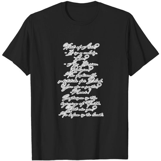 Discover To define is to limit. - The Picture Of Dorian Gray - T-Shirt