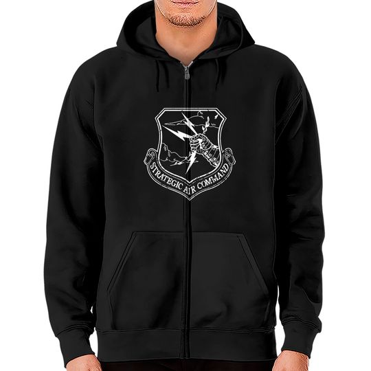 Discover Strategic Air Command - Small Logo - Strategic Air Command - Zip Hoodies