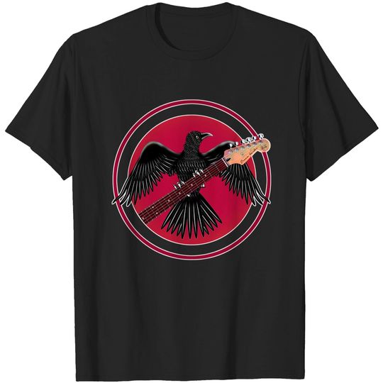 Discover Black Raven and strat guitar - Guitar Lover - T-Shirt