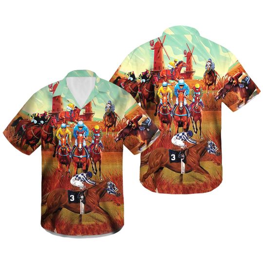 Discover Kentucky Derby Horse Racing 3D Hawaiian Shirt
