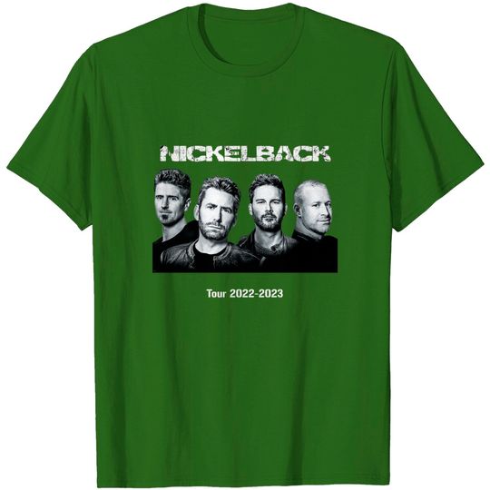 Discover Nickelback Tour 2022 - 2023 Black T-shirt