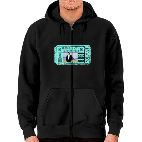 Discover Vintage 1988 BRUCE SPRINGSTEEN Tunnel of Love Europe Tour Concert Zip Hoodies