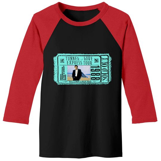 Discover Vintage 1988 BRUCE SPRINGSTEEN Tunnel of Love Europe Tour Concert Baseball Tees