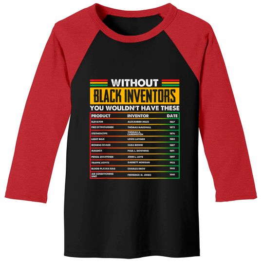 Discover History Of Forgotten Black Inventors Black History Month Baseball Tees