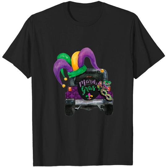Discover Mardi gras jeep shirt
