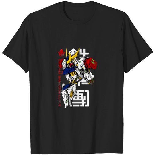 Discover barbatos damaged T-shirt - Gundam - T-Shirt
